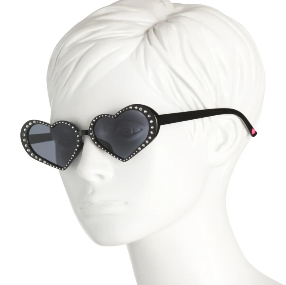 Betsey Johnson Black Heart Sunglasses